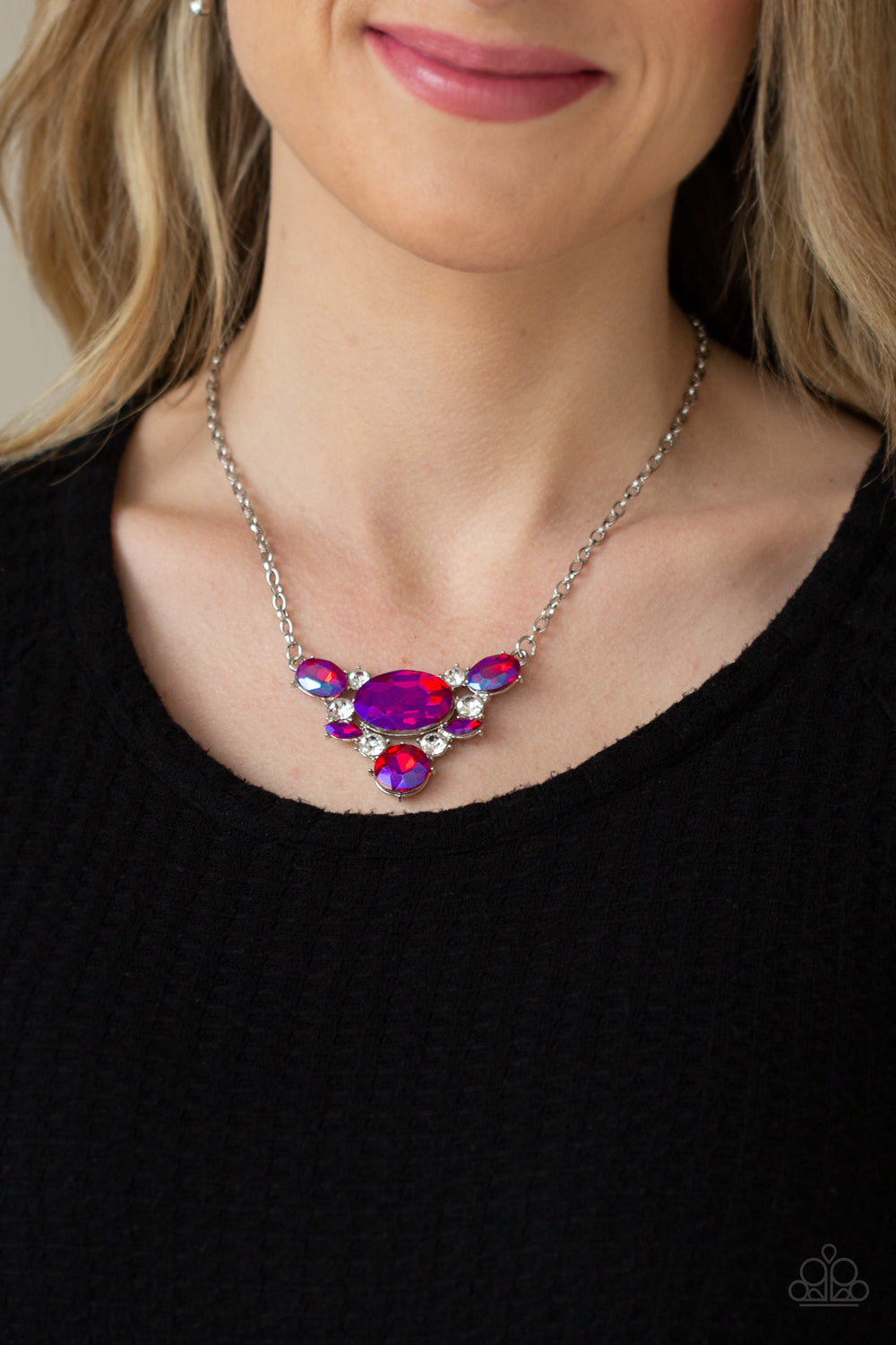 Paparazzi ♥ Cosmic Coronation - Pink ♥  Necklace