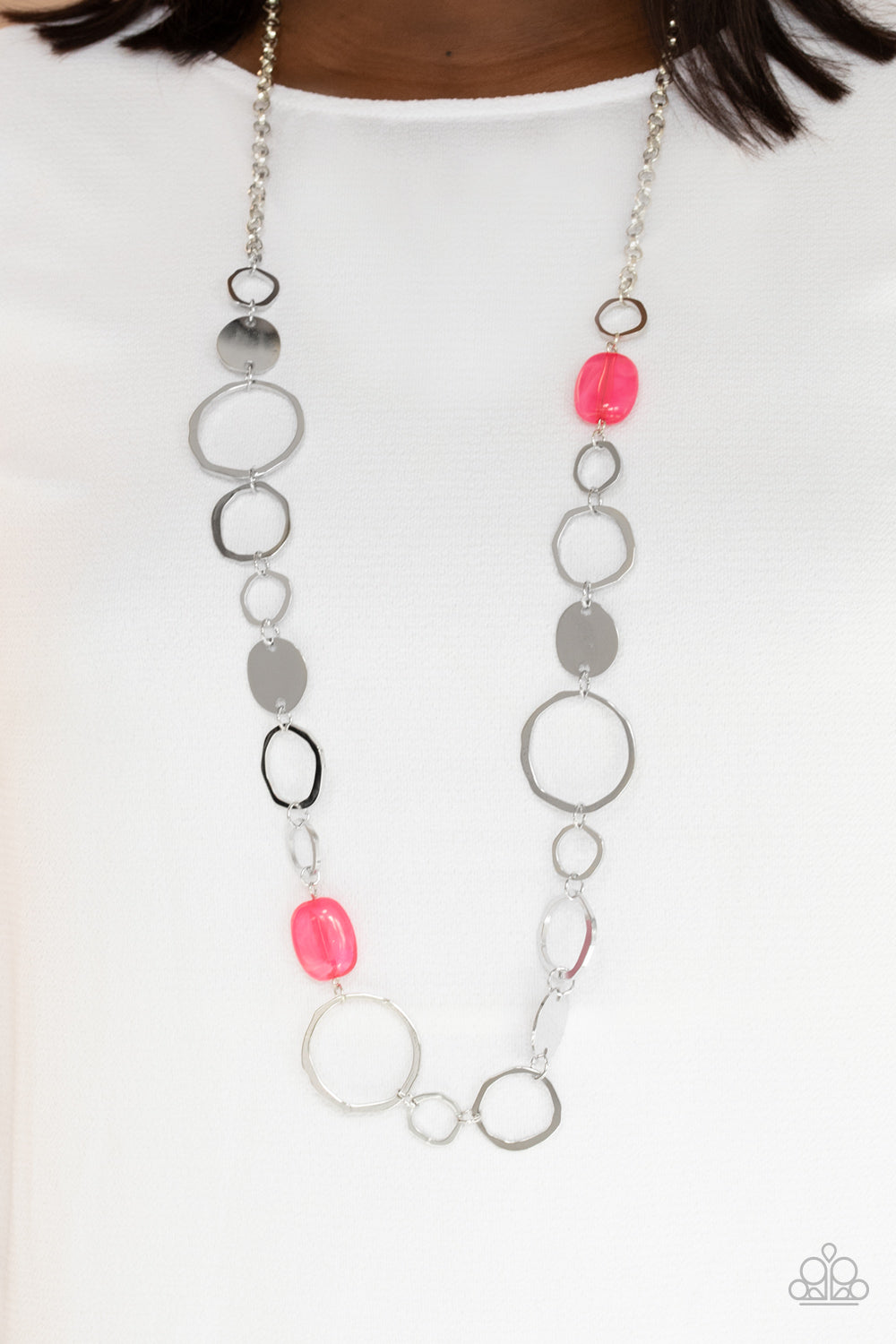 Paparazzi ♥ Colorful Combo - Pink ♥  Necklace