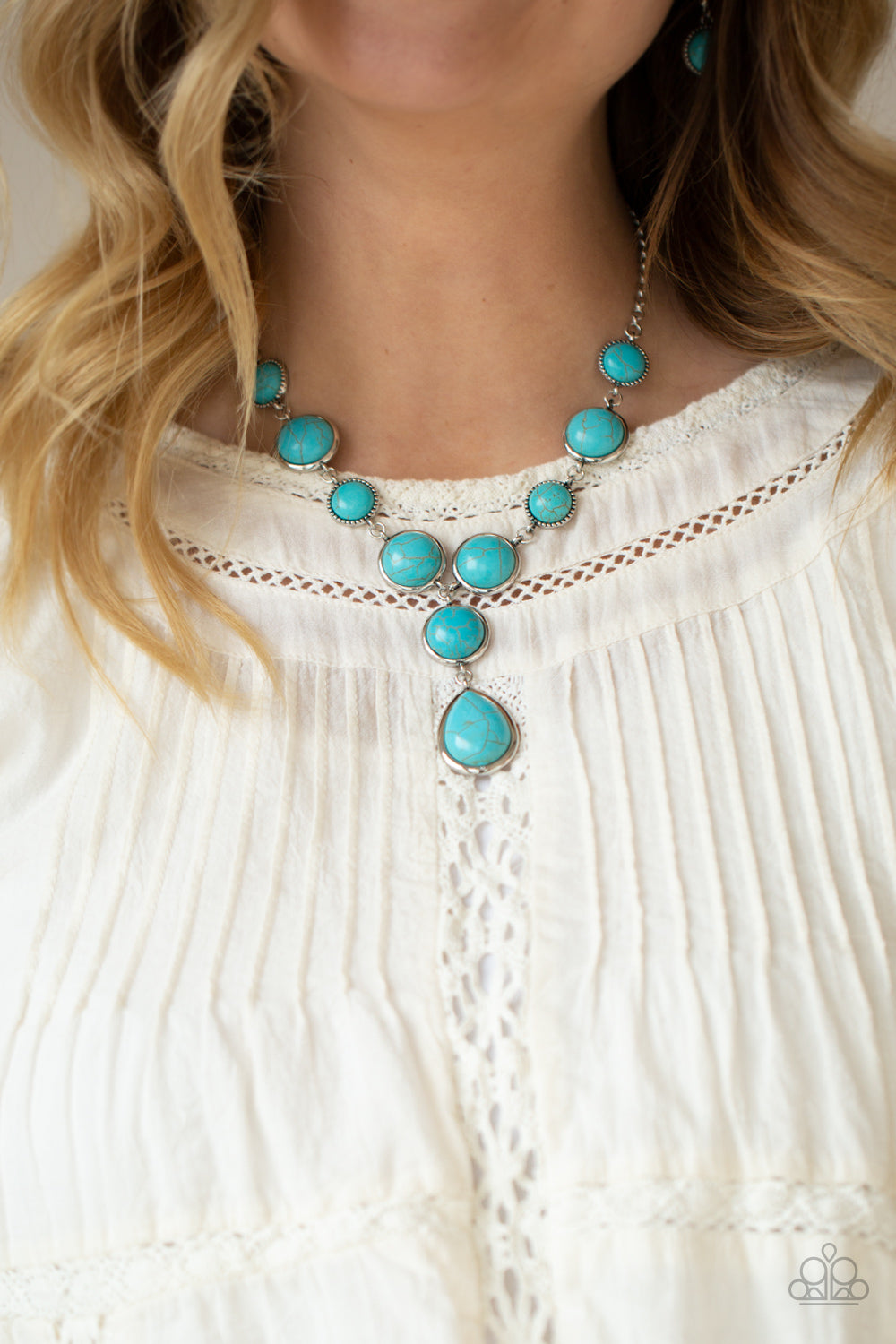 Paparazzi ♥ Terrestrial Trailblazer - Blue ♥  Necklace