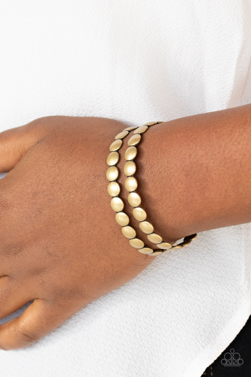 Paparazzi ♥ On The Spot Shimmer - Brass ♥  Bracelet
