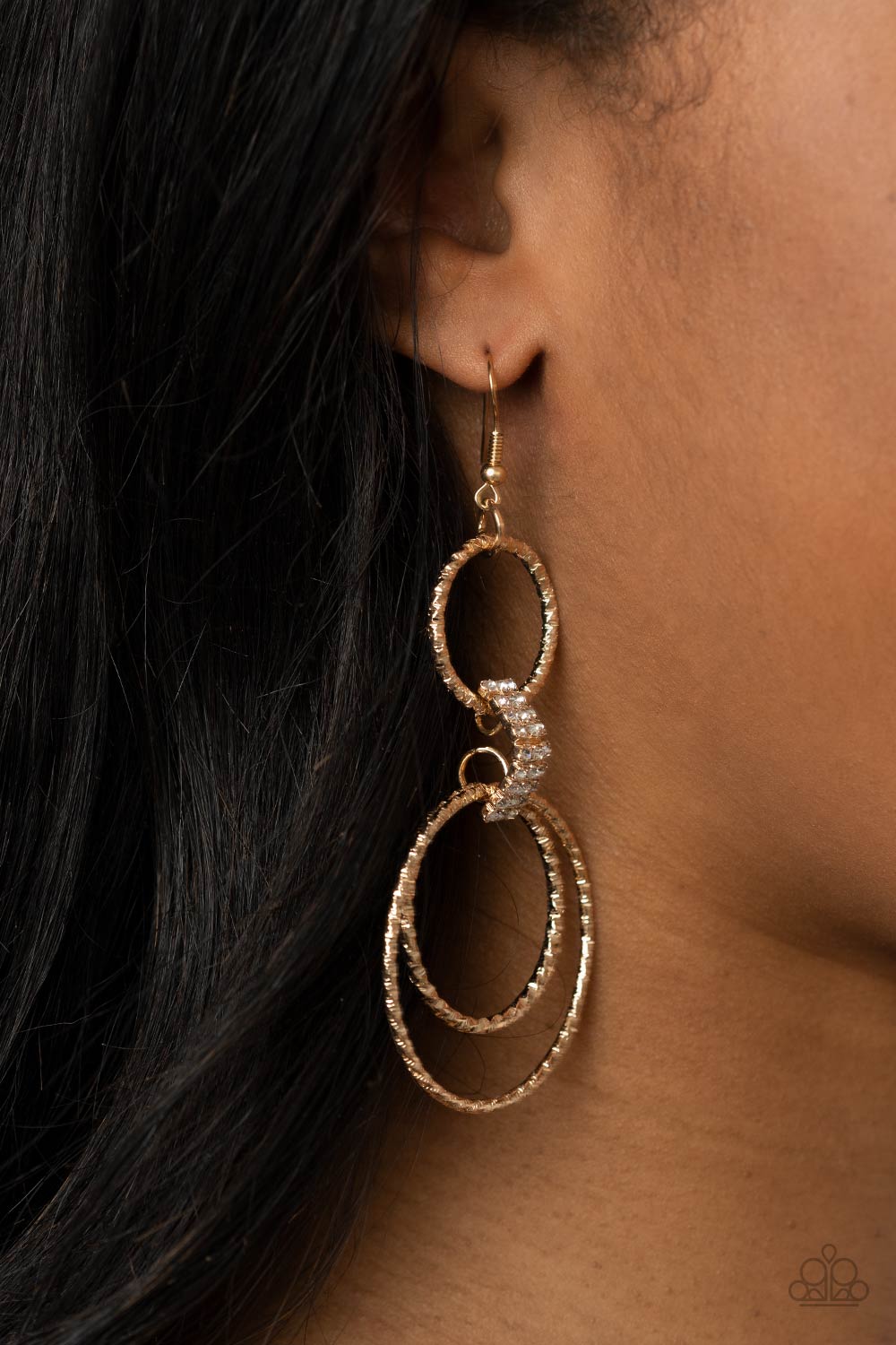 Paparazzi ♥ Getting Hitched - Gold ♥  Earrings
