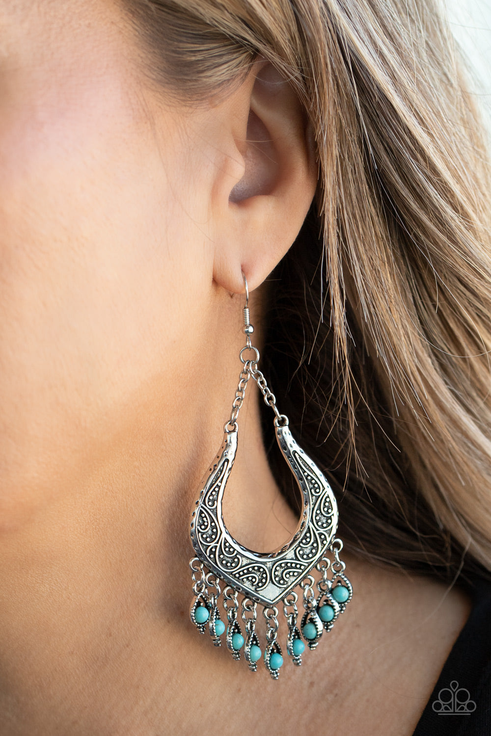 Paparazzi ♥ Sahara Fiesta - Blue ♥  Earrings