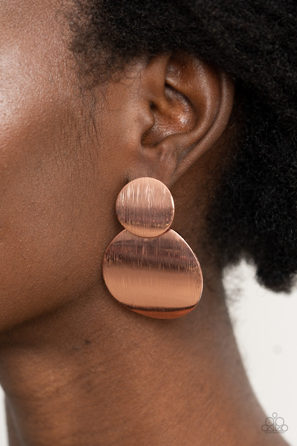 Paparazzi ♥ Here Today, GONG Tomorrow - Copper ♥  Post Earrings