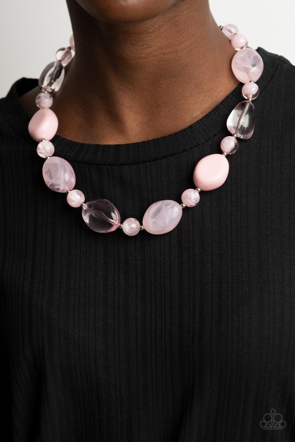 Paparazzi ♥ Staycation Stunner - Pink ♥  Necklace