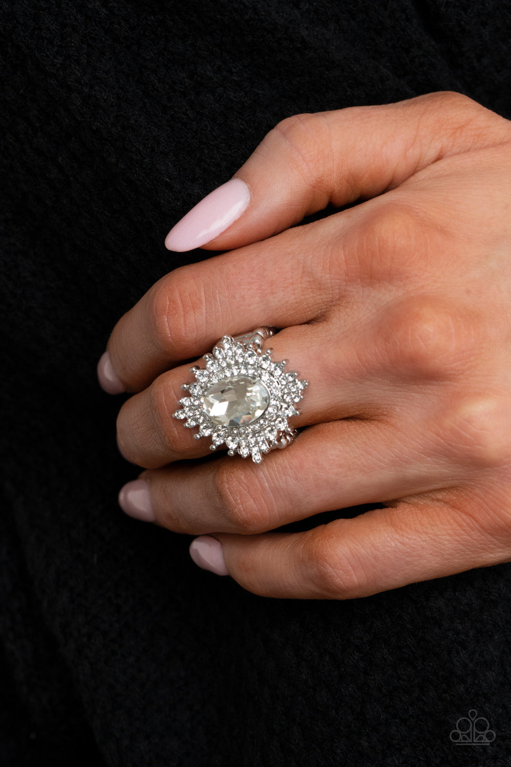 Paparazzi ♥ Five-Star Stunner - White ♥  Ring