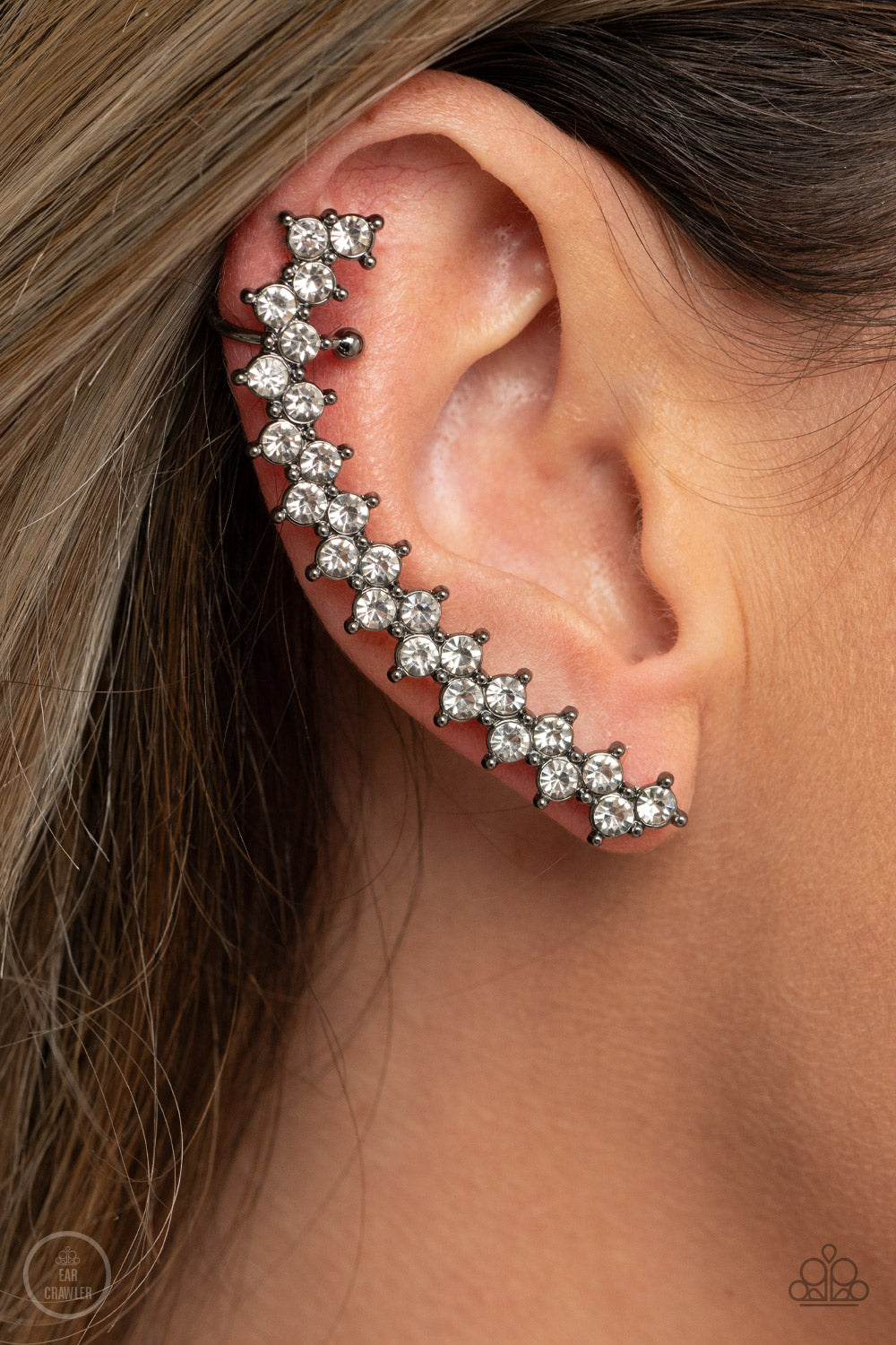 Paparazzi ♥ Let There Be LIGHTNING - Black ♥  Post Earrings