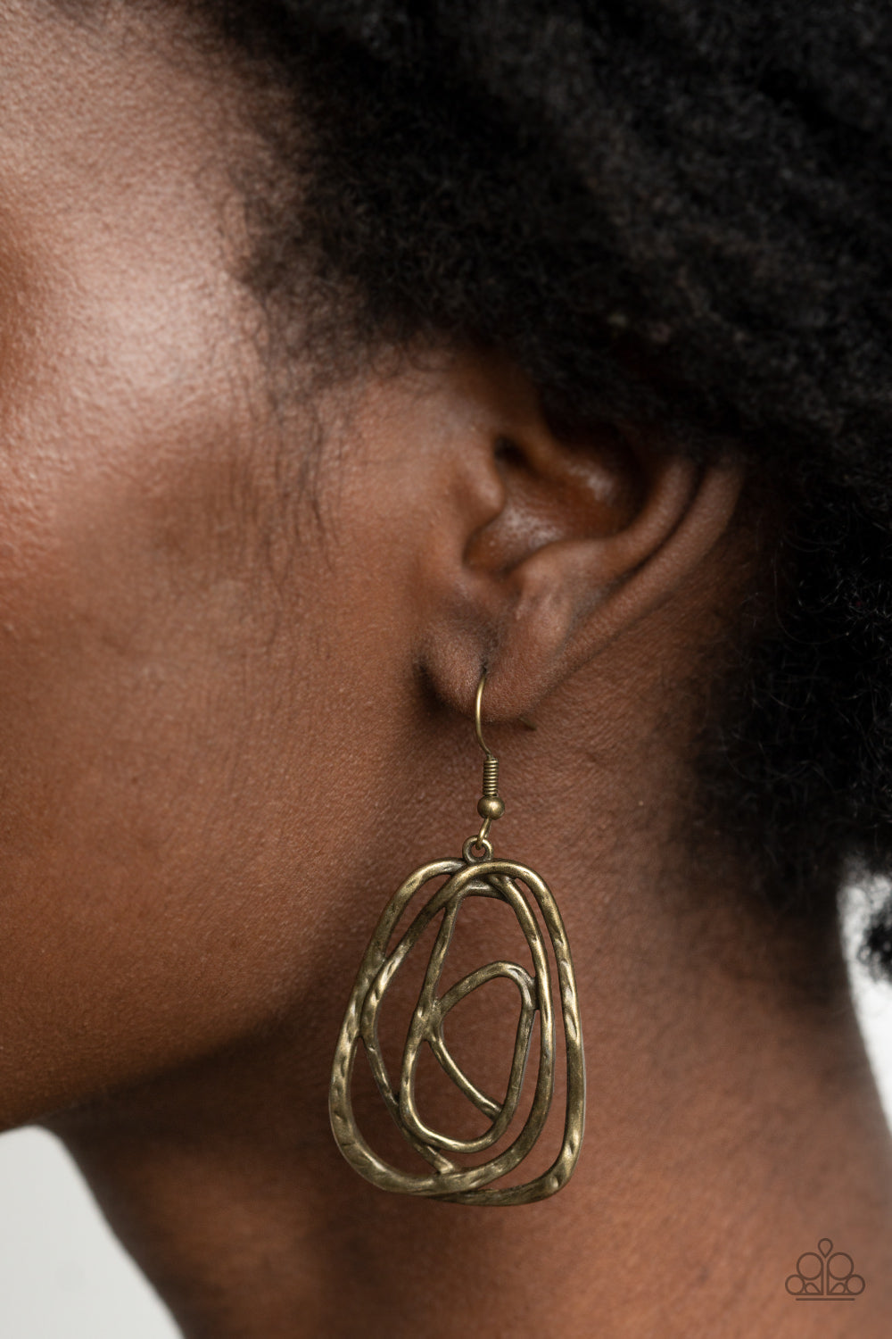 Paparazzi ♥ Artisan Relic - Brass ♥  Earrings