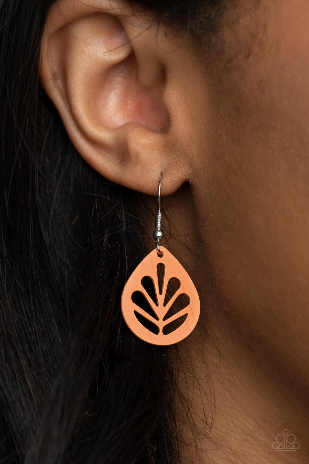Paparazzi ♥ LEAF Yourself Wide Open - Orange ♥  Earrings