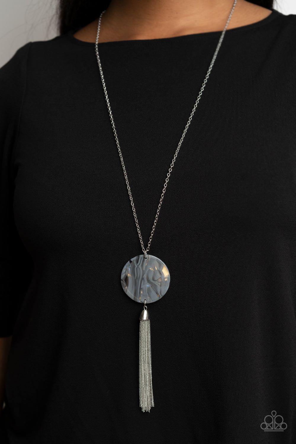 Paparazzi ♥ Up FAUX Grabs - Silver ♥  Necklace
