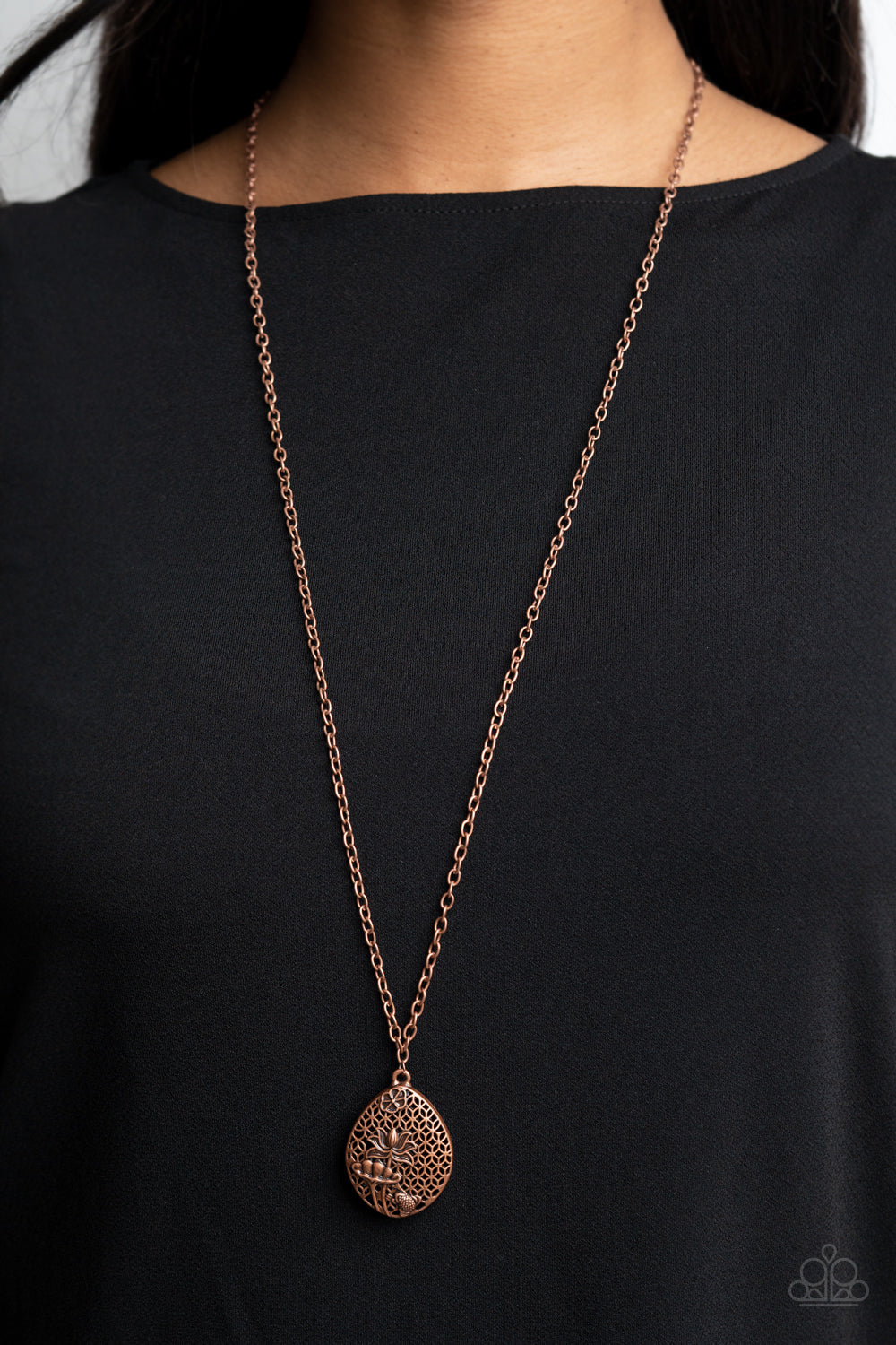 Paparazzi ♥ Wearable Wildflowers - Copper ♥  Necklace