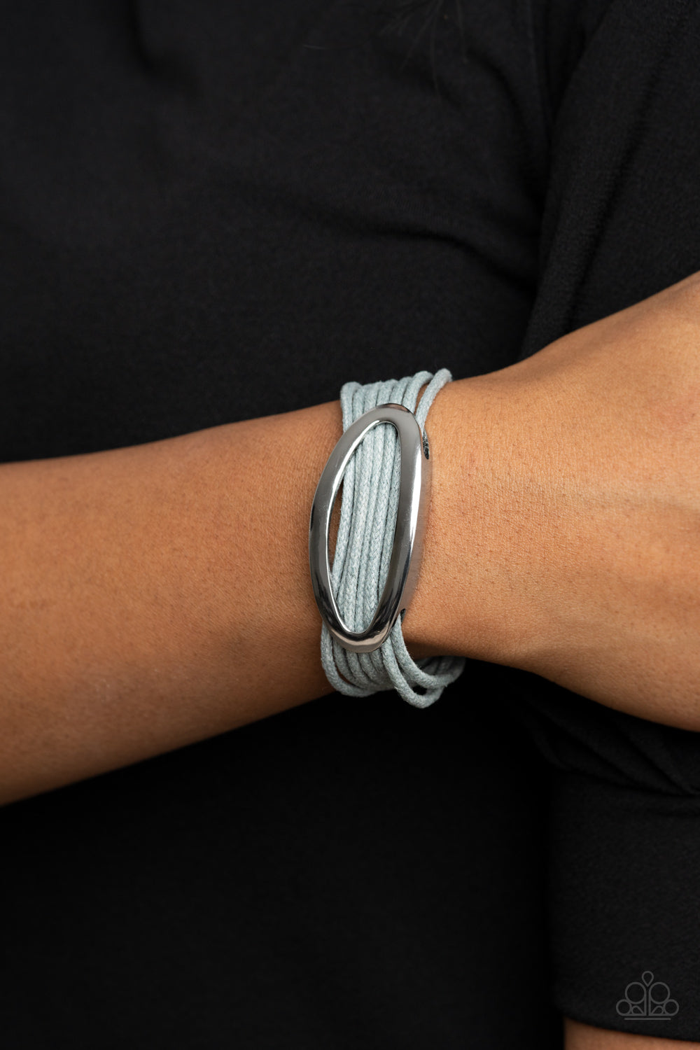 Paparazzi ♥ Corded Couture - Silver ♥  Bracelet