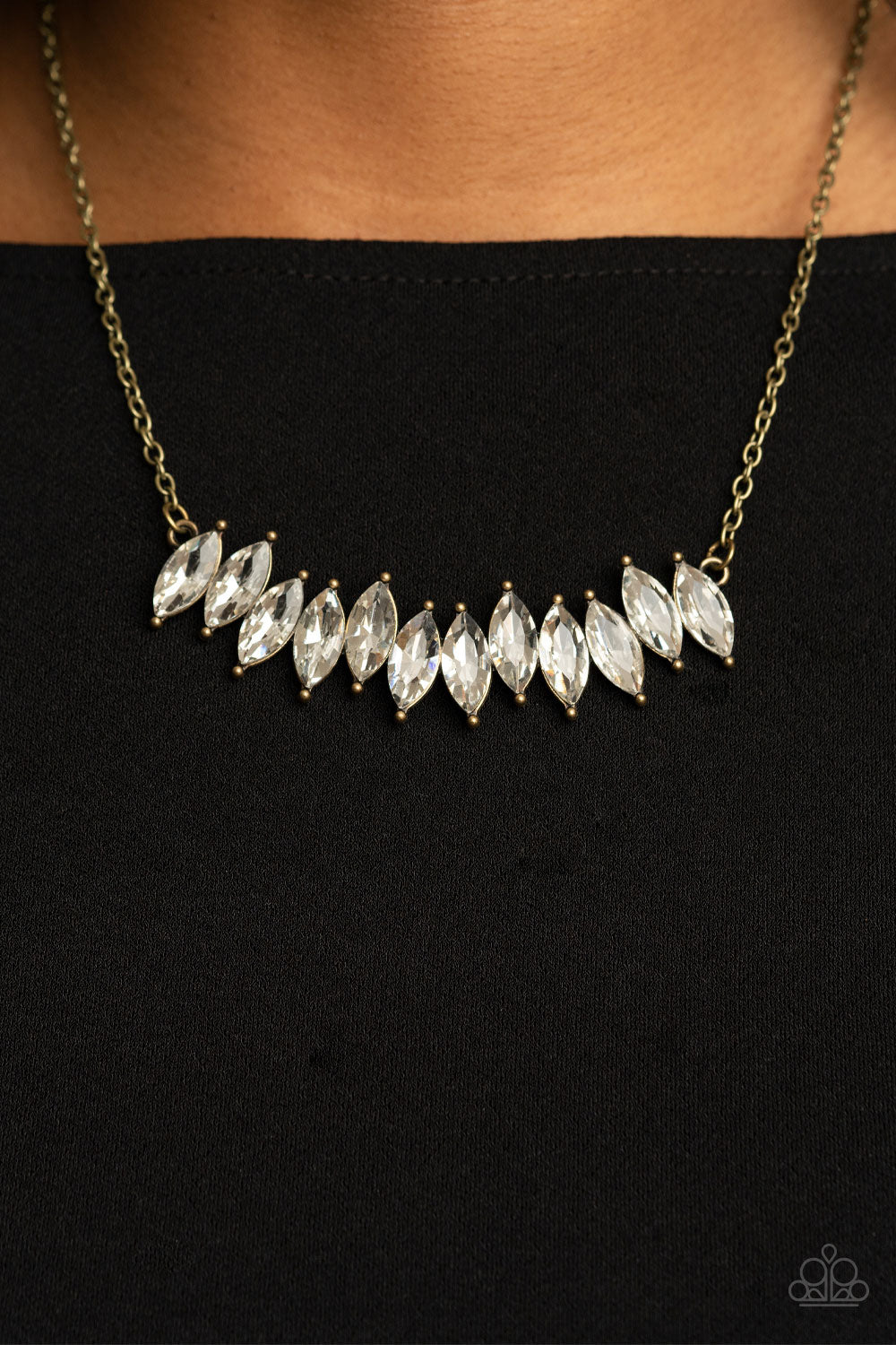 Paparazzi ♥ Icy Intensity - Brass ♥  Necklace