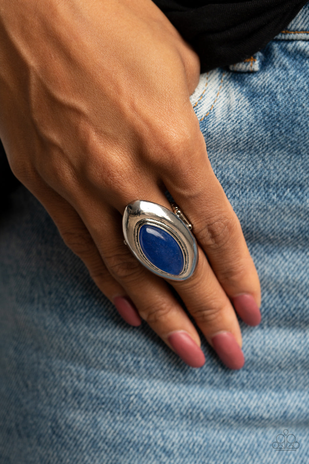 Paparazzi ♥ Sahara Seer - Blue ♥  Ring