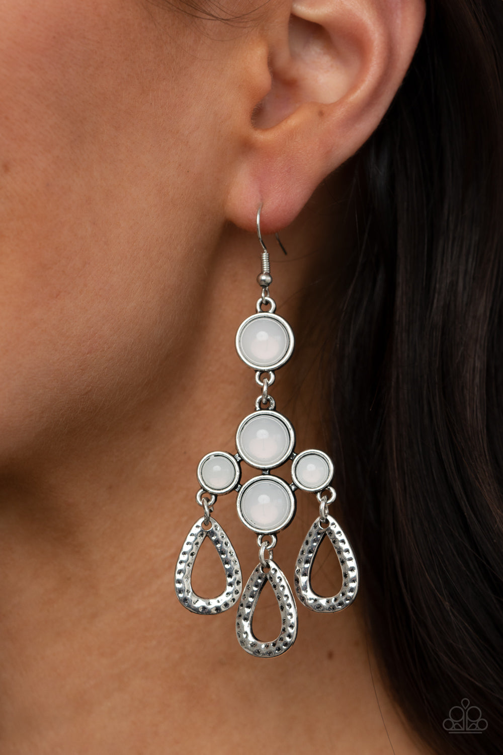 Paparazzi ♥ Mediterranean Magic - White ♥  Earrings