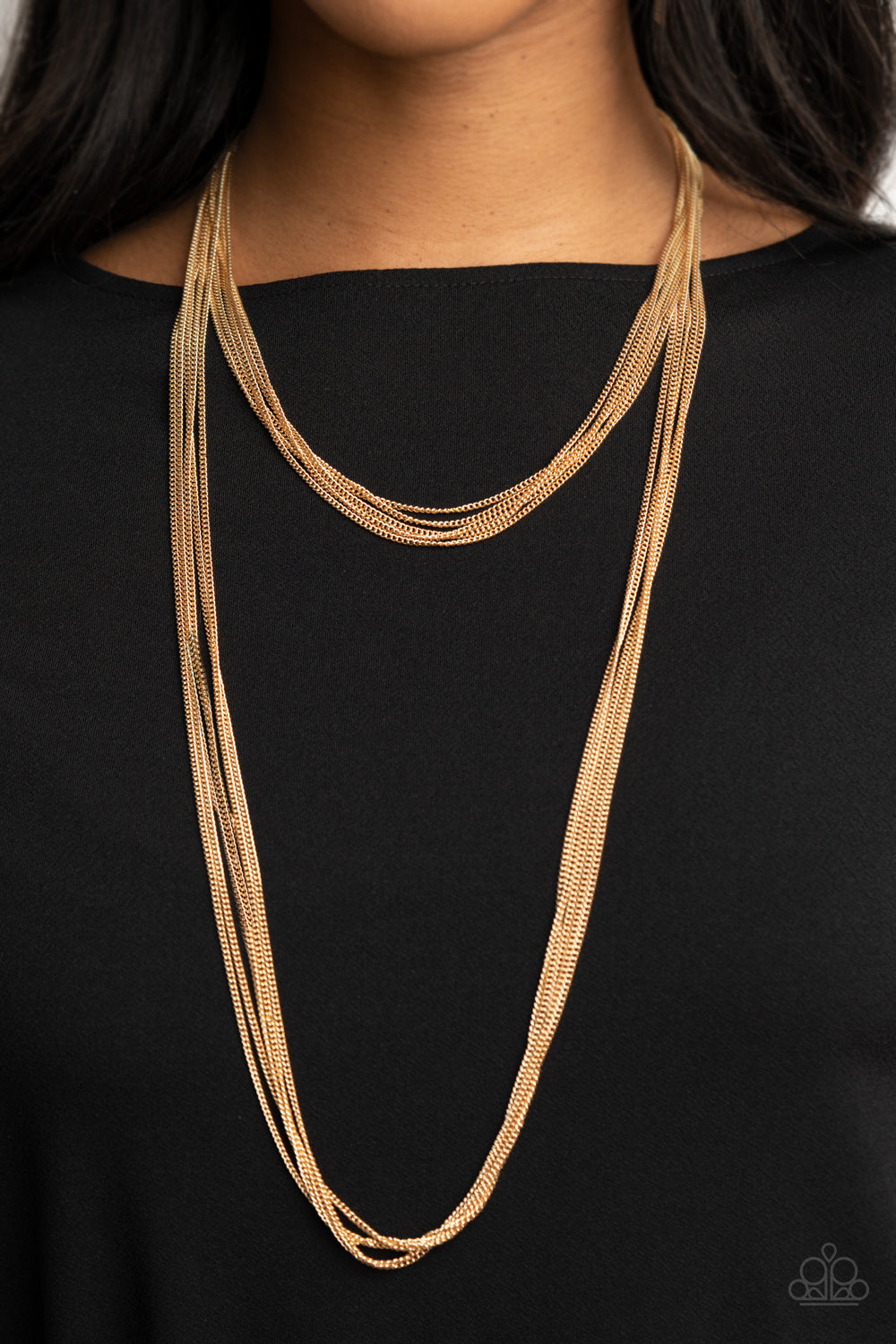 Paparazzi ♥ Save Your TIERS - Gold ♥  Necklace