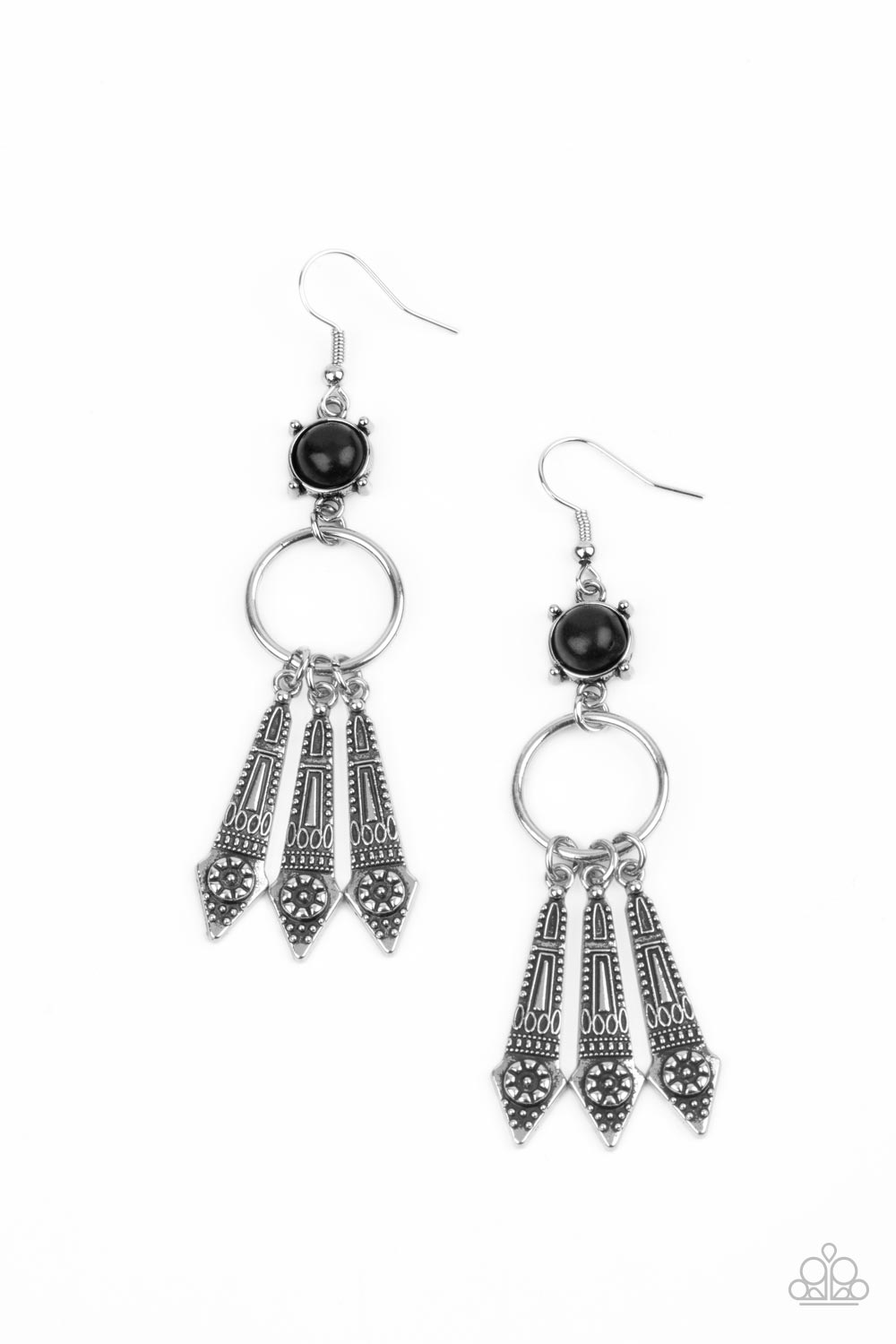 Paparazzi ♥ Prana Paradise - Black ♥ Earrings – LisaAbercrombie