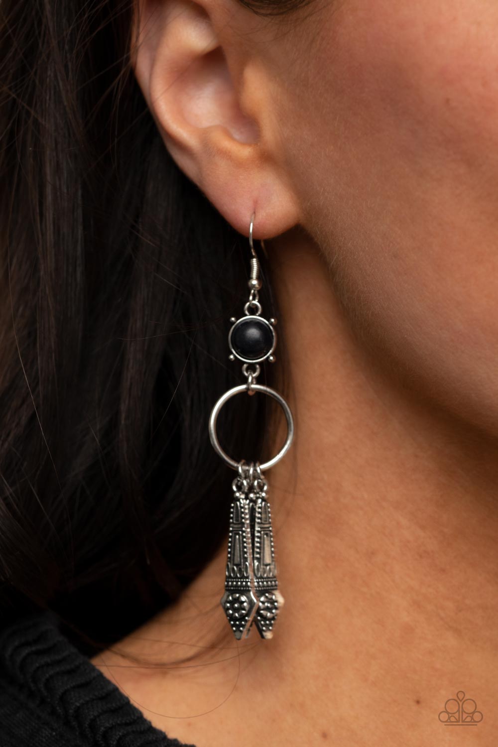 Paparazzi ♥ Prana Paradise - Black ♥ Earrings – LisaAbercrombie