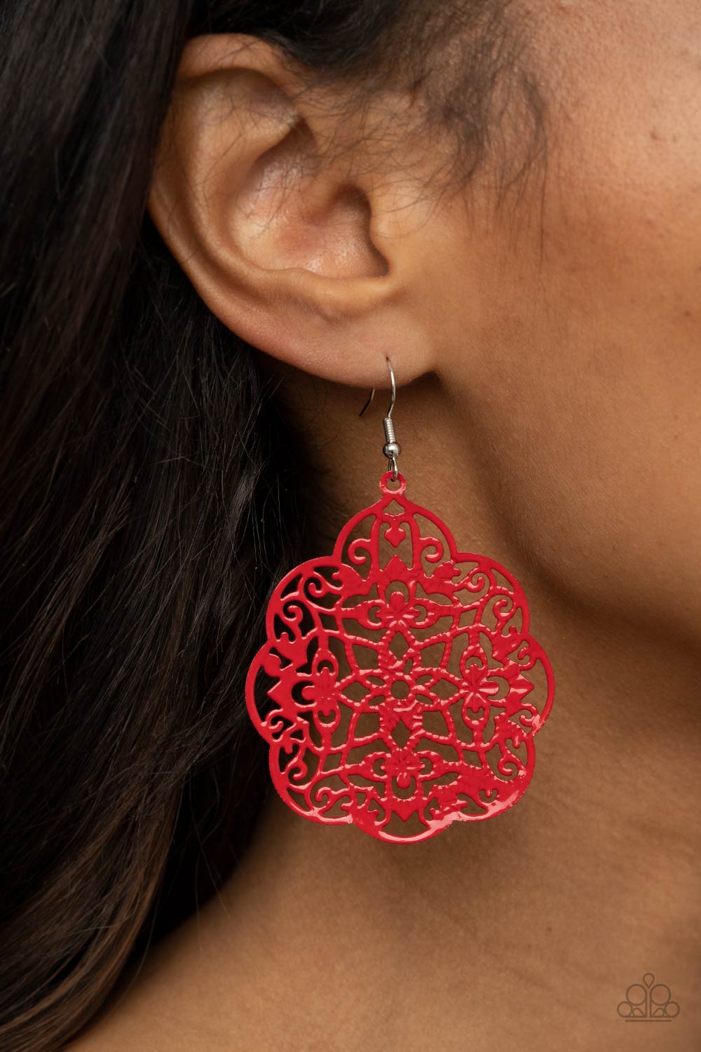 Paparazzi ♥ Mediterranean Eden - Red ♥  Earrings