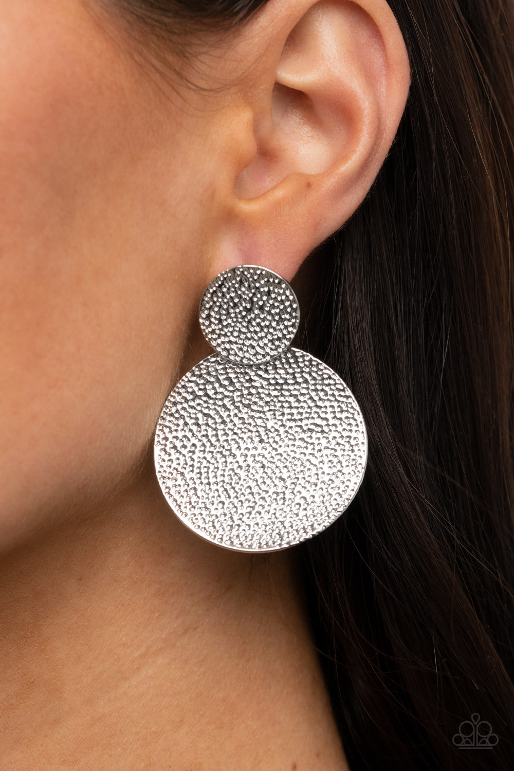 Paparazzi ♥ Refined Relic - Silver ♥  Post Earrings