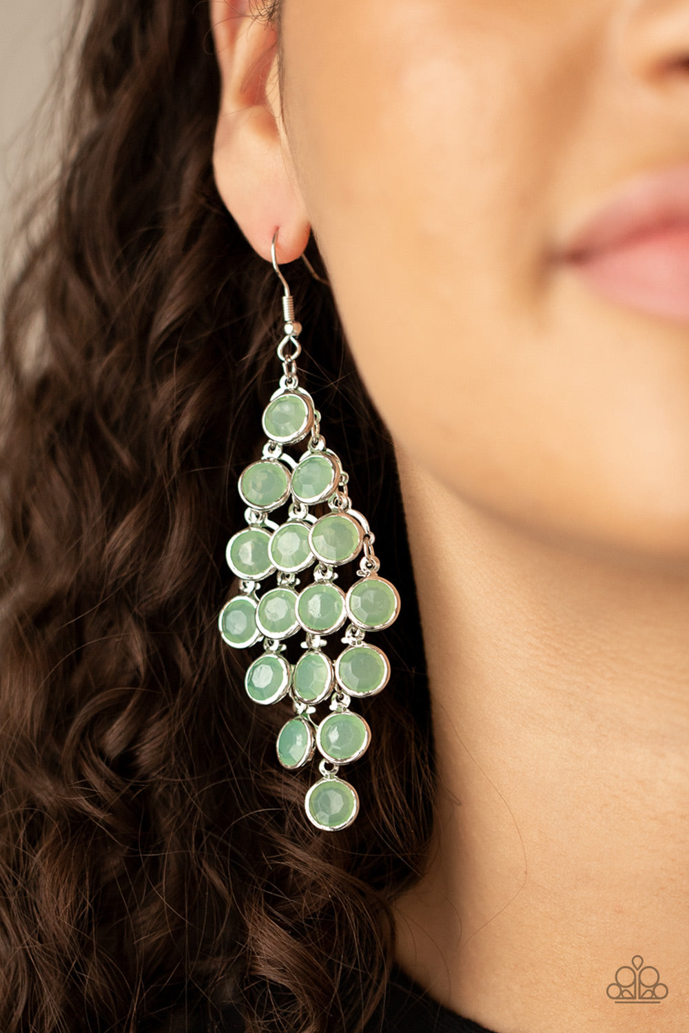 Paparazzi ♥ With All DEW Respect - Green ♥  Earrings