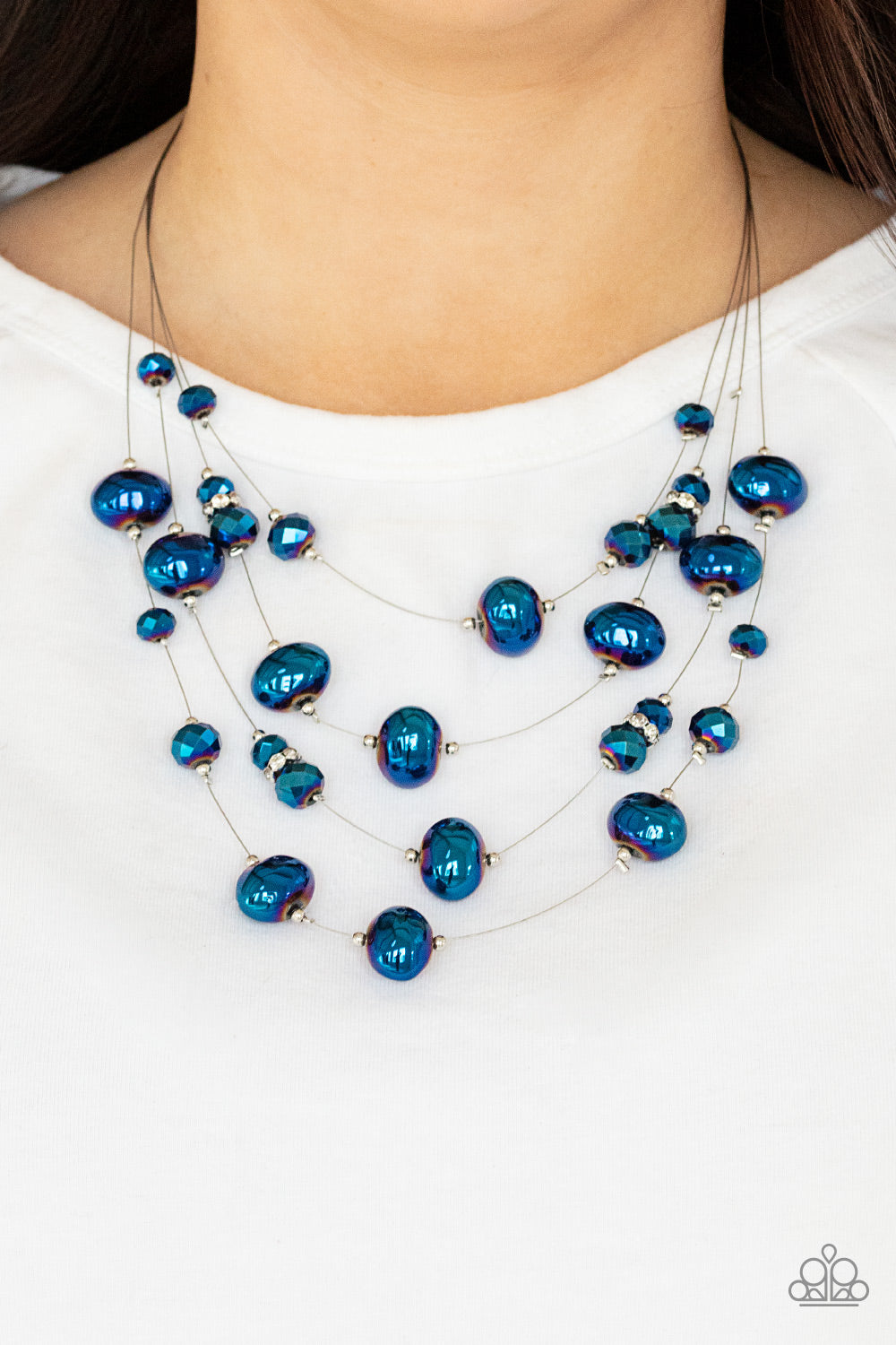 Paparazzi ♥ Cosmic Real Estate - Blue ♥  Necklace