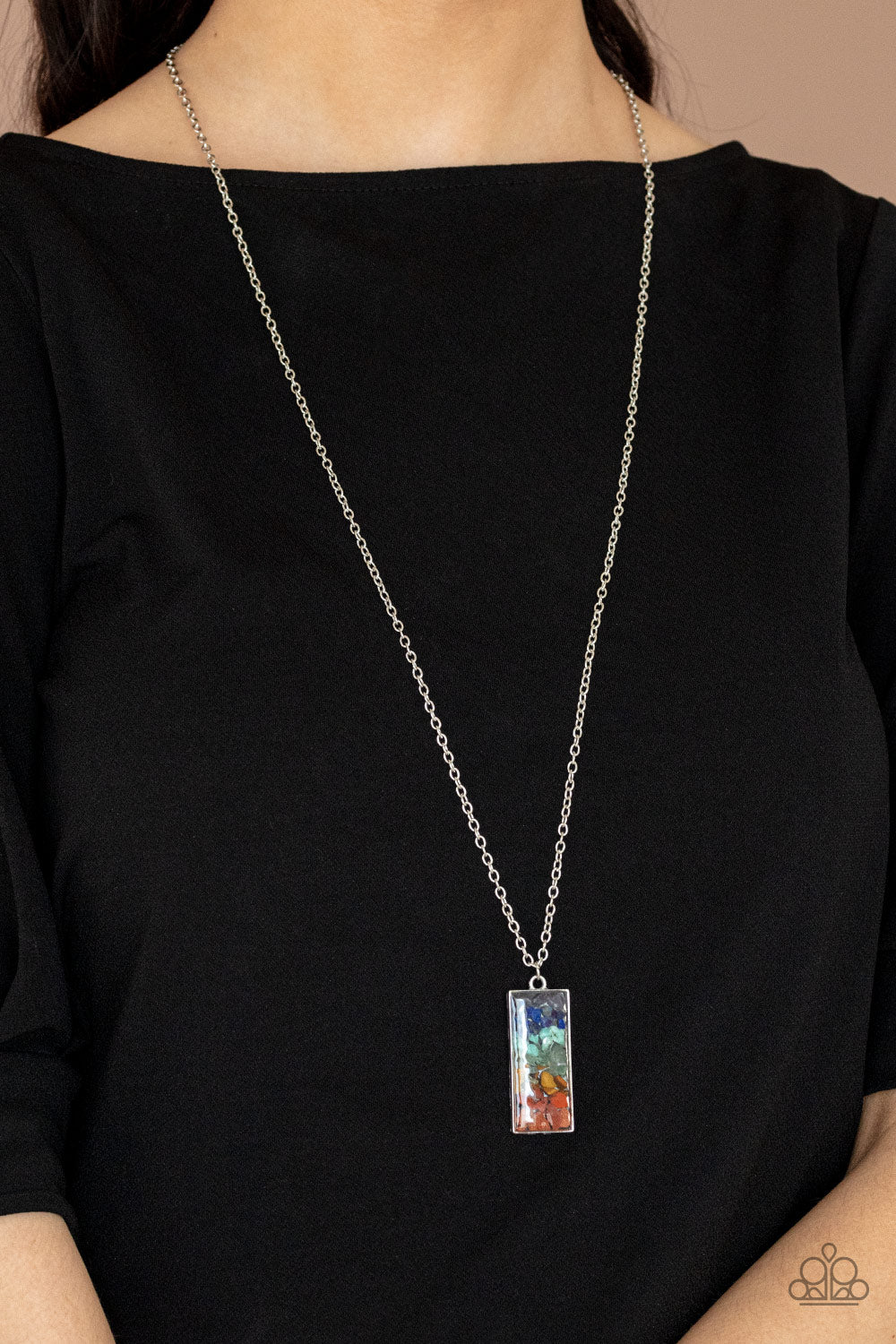 Paparazzi ♥ Retro Rock Collection - Multi ♥  Necklace