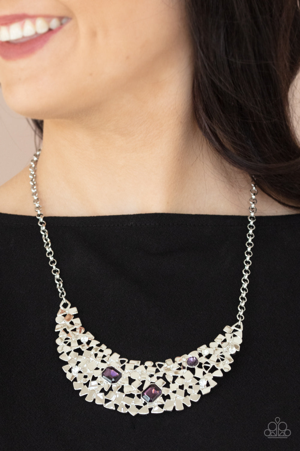 Paparazzi ♥ Fabulously Fragmented - Purple ♥  Necklace