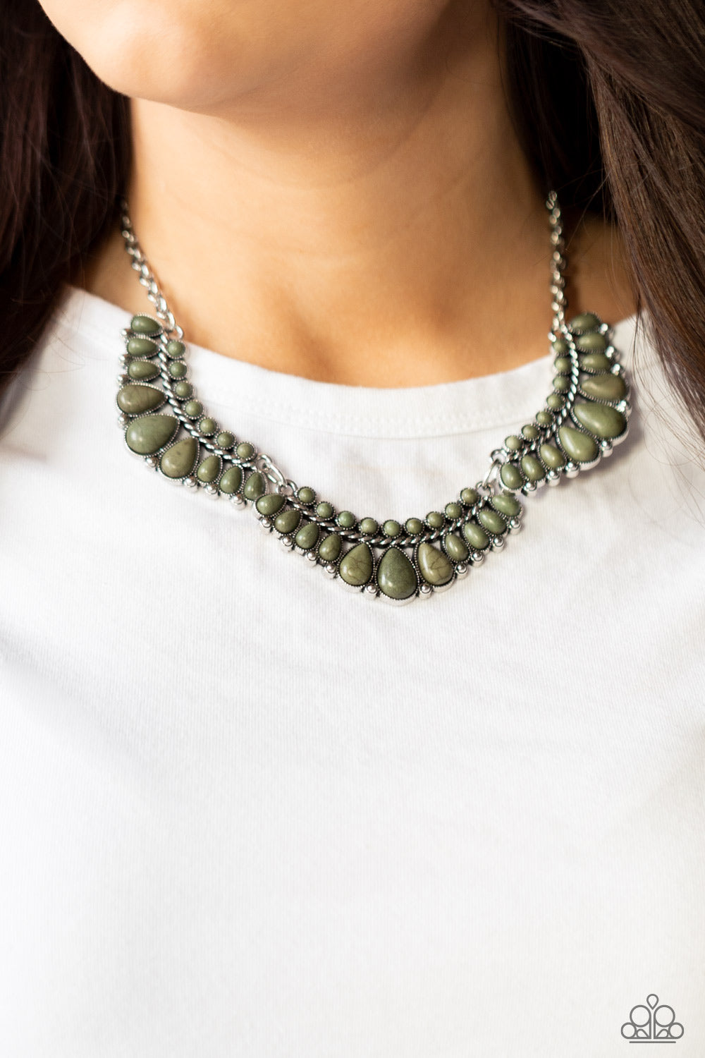 Paparazzi ♥ Naturally Native - Green ♥  Necklace