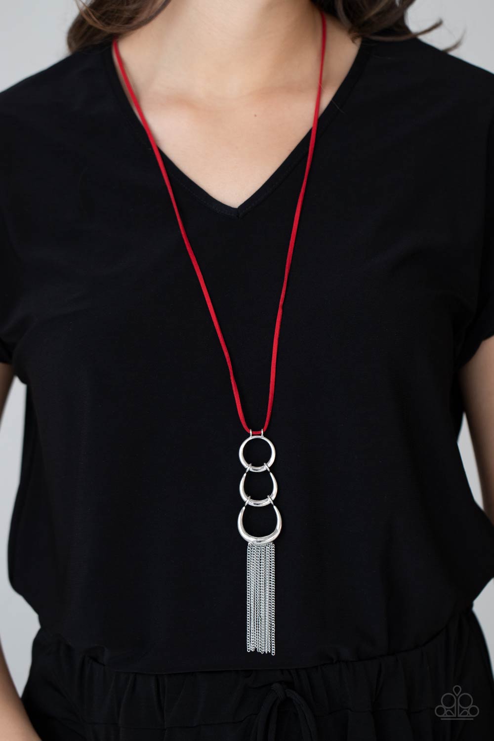Paparazzi ♥ Industrial Conquest - Red ♥  Necklace