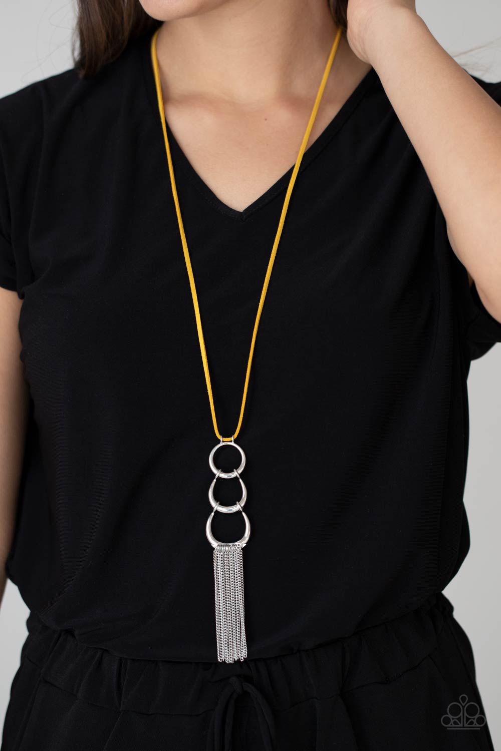 Paparazzi ♥ Industrial Conquest - Yellow ♥  Necklace
