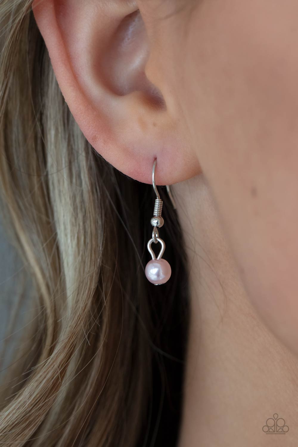 Paparazzi ♥ Let The Record GLOW - Pink ♥  Necklace