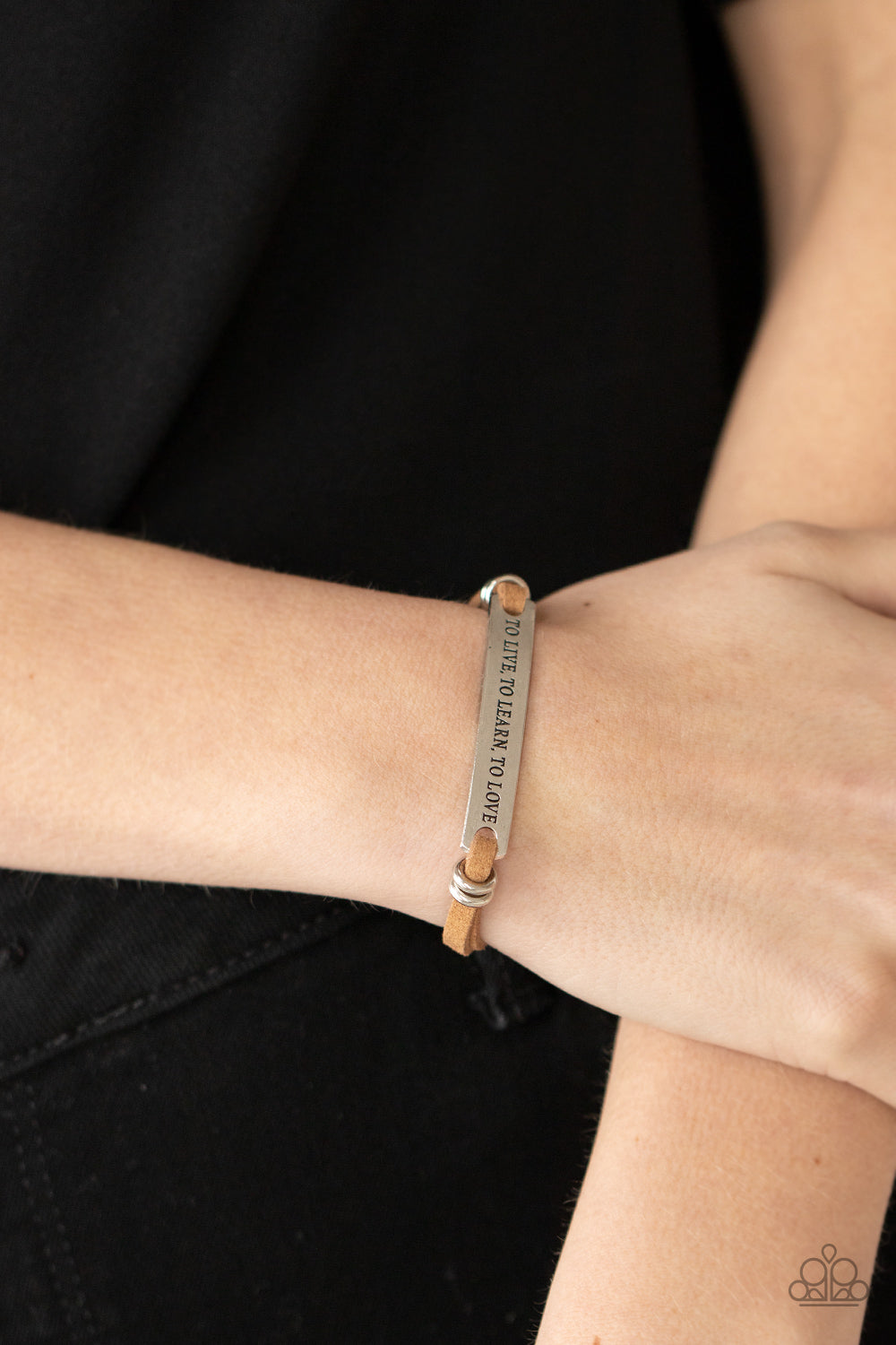 Paparazzi ♥ To Live, To Learn, To Love - Brown ♥  Bracelet