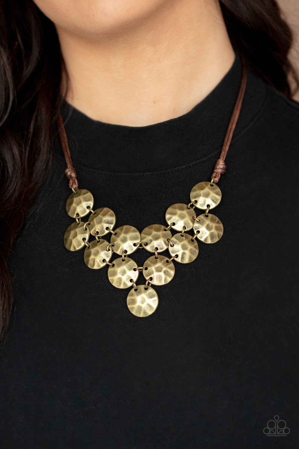 Paparazzi ♥ Token Treasure - Brass ♥  Necklace