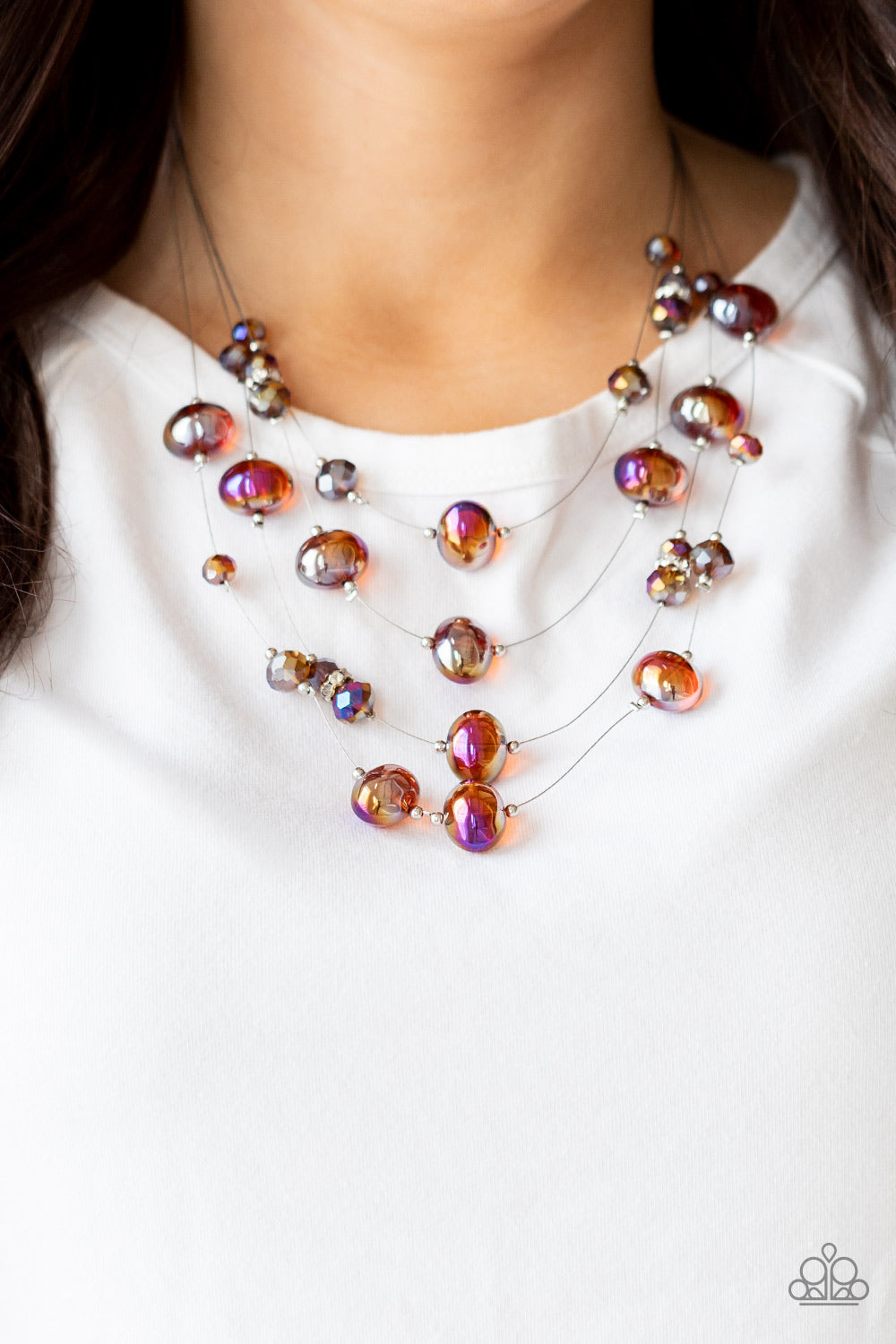 Paparazzi ♥ Cosmic Real Estate - Brown ♥  Necklace