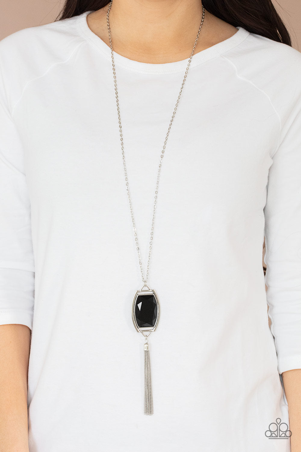 Paparazzi ♥ Timeless Talisman - Black ♥  Necklace