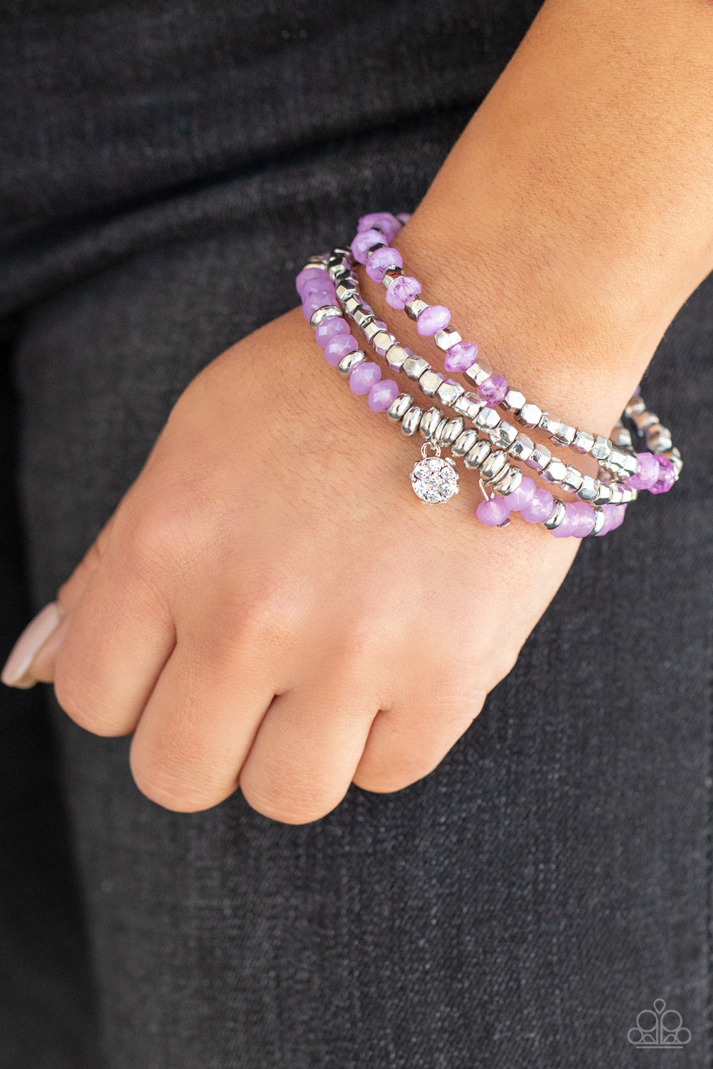 Paparazzi ♥ Glacial Glimmer - Purple ♥  Bracelet