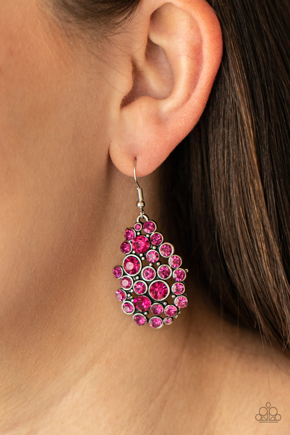 Paparazzi ♥ Smolder Effect - Pink ♥  Earrings