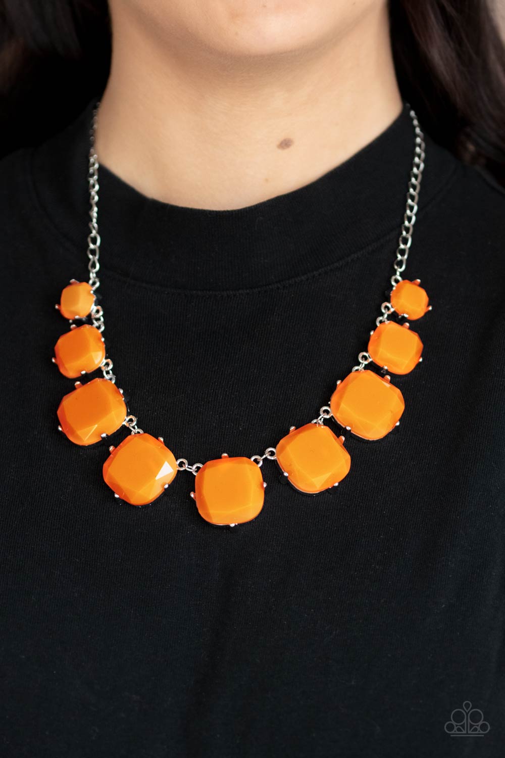 Paparazzi ♥ Prismatic Prima Donna - Orange ♥  Necklace
