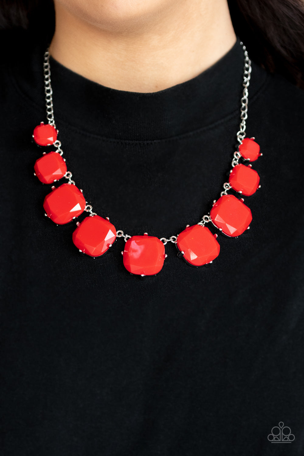 Paparazzi ♥ Prismatic Prima Donna - Red ♥  Necklace
