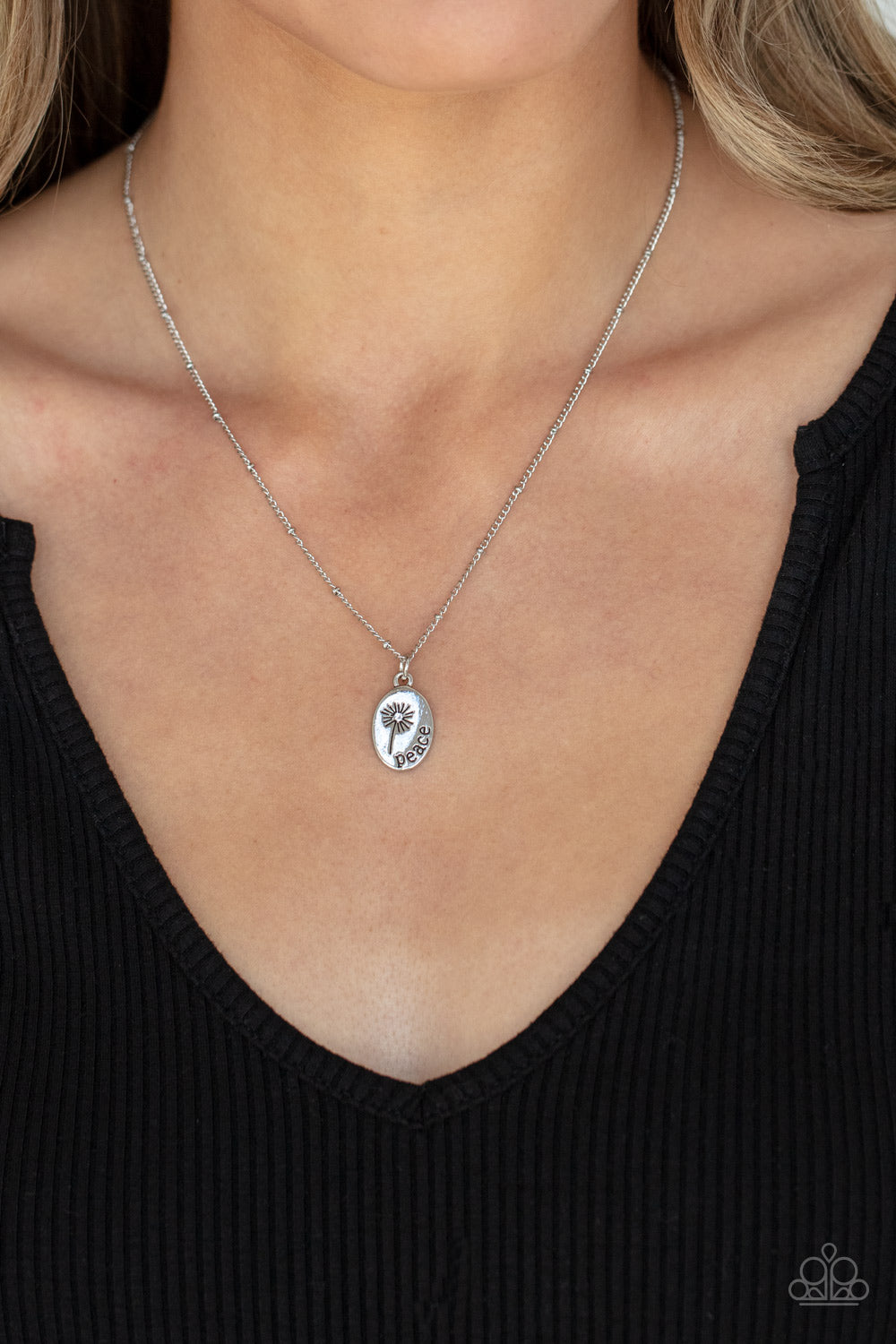 Paparazzi ♥ Be The Peace You Seek - Silver ♥  Necklace