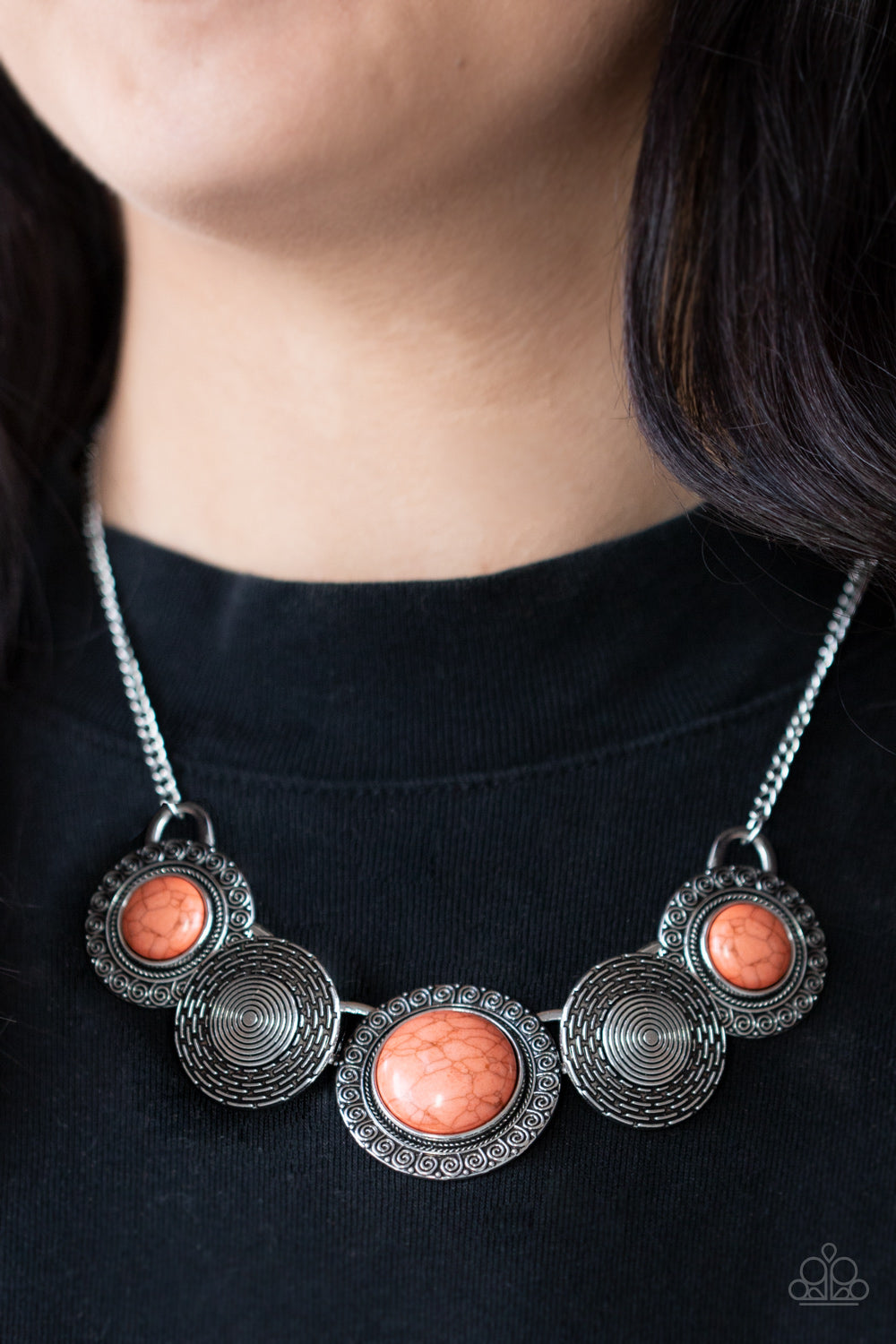 Paparazzi ♥ Canyon Cottage - Orange ♥  Necklace