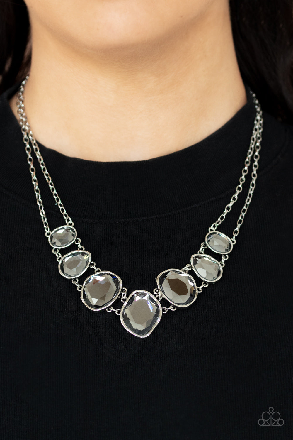 Paparazzi ♥ Absolute Admiration - Silver ♥  Necklace