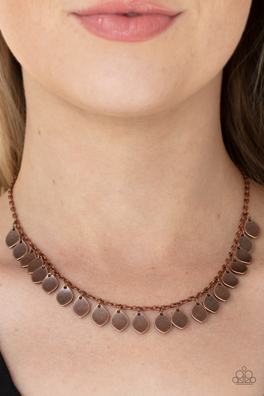 Paparazzi ♥ Dainty DISCovery - Copper ♥  Necklace
