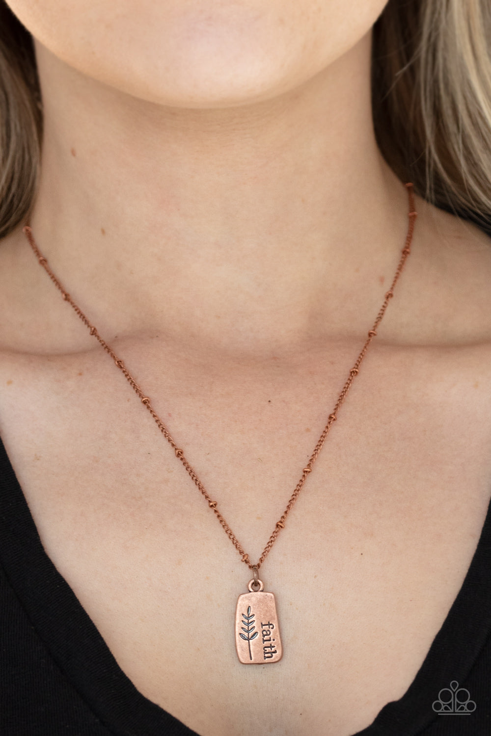 Paparazzi ♥ Faith Over Fear - Copper ♥  Necklace