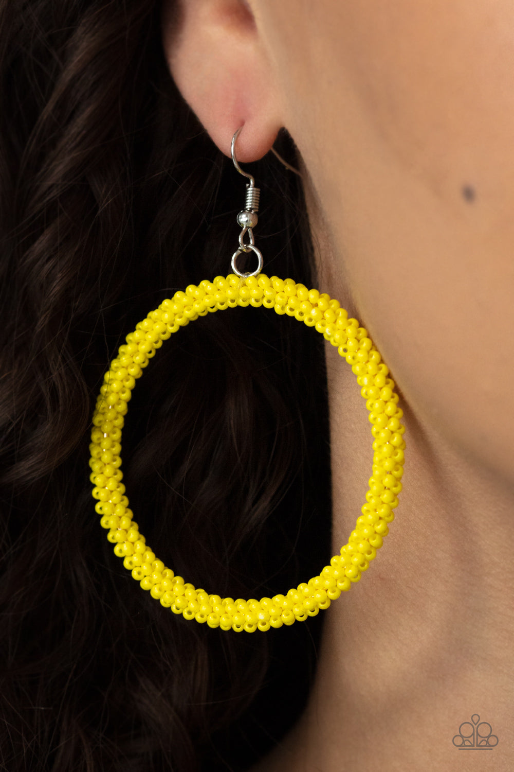 Paparazzi ♥ Beauty and the BEACH - Yellow ♥  Earrings