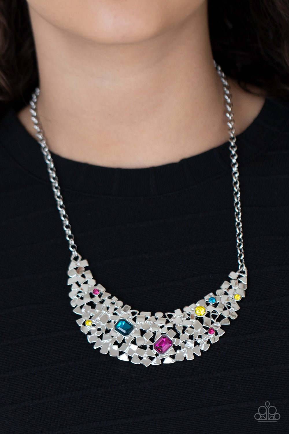 Paparazzi ♥ Fabulously Fragmented - Multi ♥  Necklace