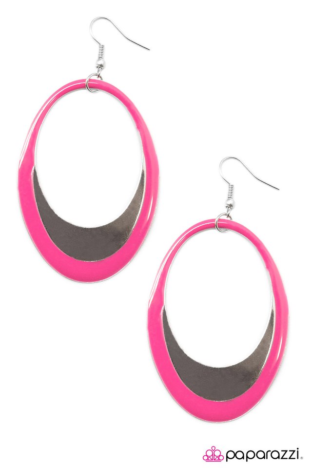 Paparazzi ♥ Rock the Cradle - Pink ♥ Earrings