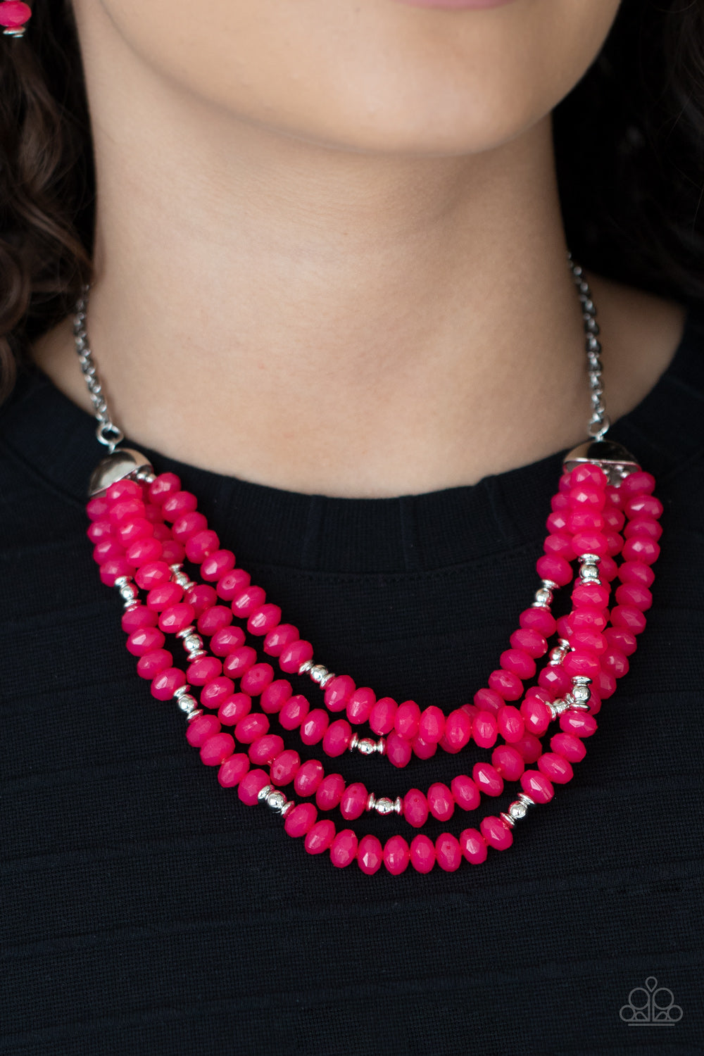 Paparazzi ♥ Best POSH-ible Taste - Pink ♥  Necklace