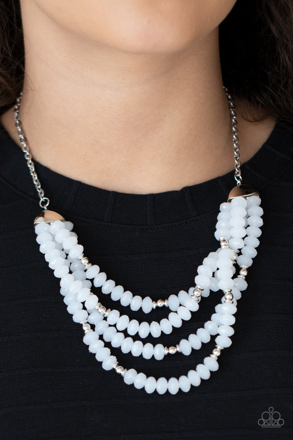 Paparazzi ♥ Best POSH-ible Taste - White ♥  Necklace