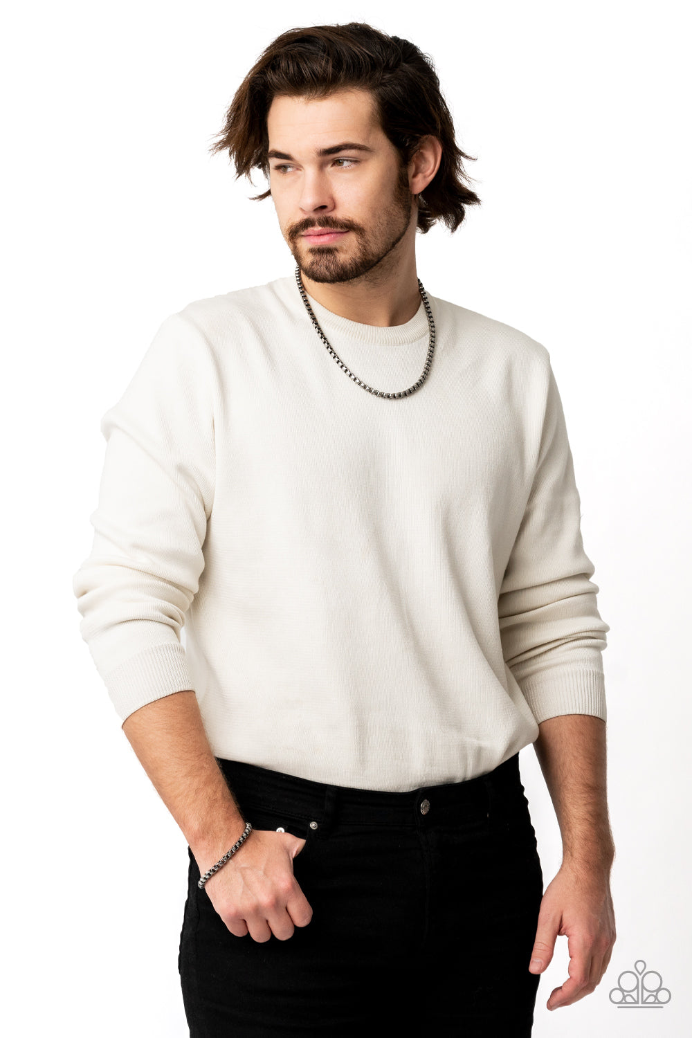 Paparazzi ♥ Armed Combat - Silver ♥  Mens Bracelet